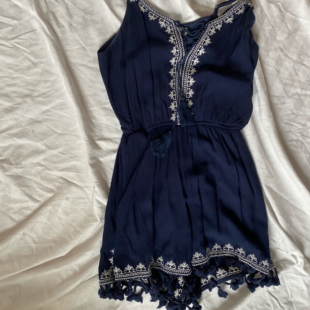 Navy blue romper